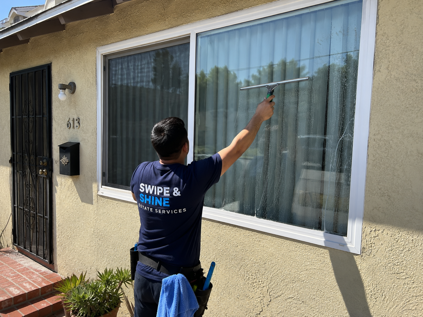 Exterior Window Cleaning — Single Family Home